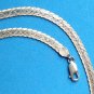 20" X1/4" STERLING SILVER DIFFERENT DESIGNS ON EACH SIDE NECKLACE MADE IN CANADA