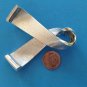 VINTAGE 3" X 2.5" SHINY &TEXTURED "BARTEK" FLOWING DESIGN PIN