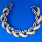 PRETTY GOLD TONE NAPIER 7.5" LONG X 3/4" WIDE  FANCY LINK BRACELET