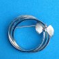 VINTAGE STERLING SILVER TRIPLE CIRCLE WITH BOW PIN. SIGNED "d e c "