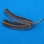 VINTAGE "WELLS 14k G.F."  FEATHER OR LEAF DESIGN PIN 2 1/2" X 1 1/4"