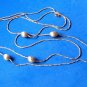 52" LONG VINTAGE GIOVANNI GOLD TONE TEXTURED BEAD NECKLACE.WELL MADE, LOOKS REAL