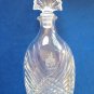 DISNEYLAND 35TH ANNIVERSARY CLEAR CRYSTAL? DECANTER NEVER USED 10.5" X 4.5" X 3"