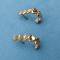 PRETTY LITTLE HEART HOOP PIERCED EARRINGS 1/2" HIGH 1/8" THICK 1/2" DEEP