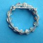 SWEET "GERRY'S" HEART CIRCLE SILVER TONE PIN 1 3/8" IN DIAMETER X 1/4"