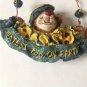 JUGGLING CLOWN BEAR RESIN PIN "2001" "GREATEST FOB ON EARTH" 2 1/2" X 2 3/4"