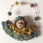 JUGGLING CLOWN BEAR RESIN PIN "2001" "GREATEST FOB ON EARTH" 2 1/2" X 2 3/4"