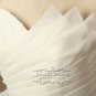 New Arrival Glamorous High Quality Organza Flower Sleeveless Ball Gown Wedding Dresses