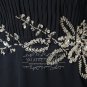 New Arrival Glamorous Full High Quality Chiffon Navy Blue Sleeveless Sweetheart Evening Dress