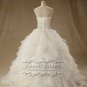 New Custom Desgin Organza Ball Gown Beading Sleeveless Sweetheart Wedding Dress