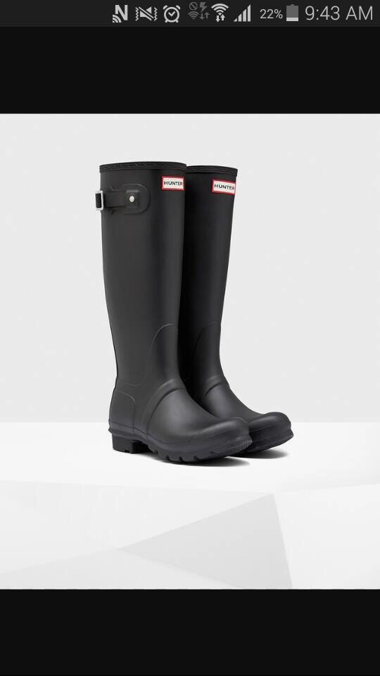 Hunters women rainboots brand low heels waterproof rain boot