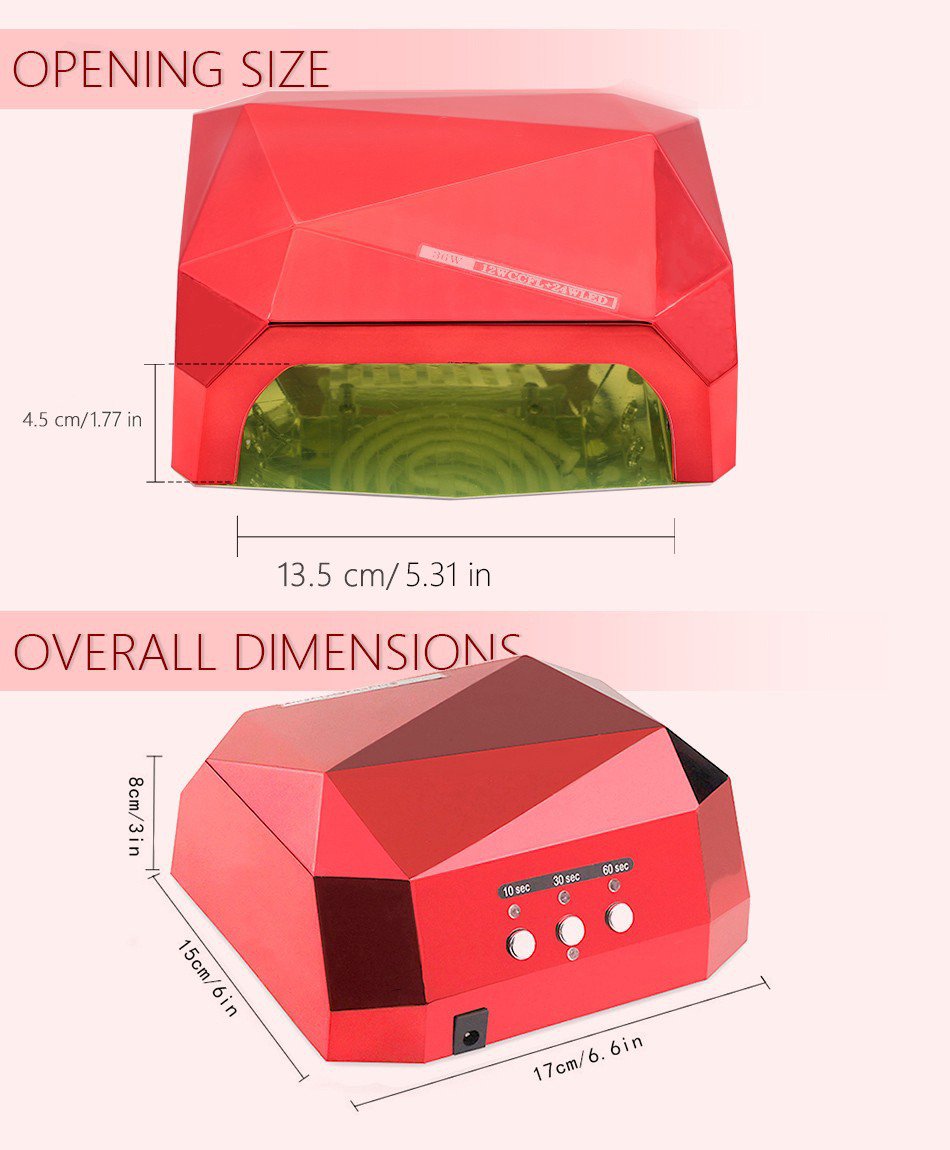 36W UV Lamp LED Ultraviolet Lamp UV Nail Dryer