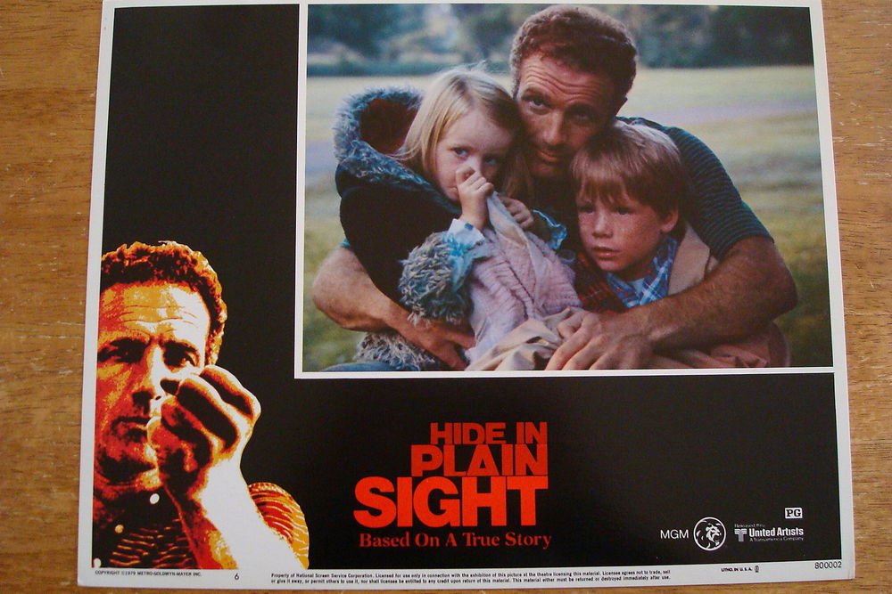 HIDE IN PLAIN SIGHT James Caan Jill Eikenberry Original Lobby Card! 6