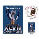SEATTLE SEAHAWKS SUPER BOWL CHAMPIONSHIP Playing Cards WOW!!