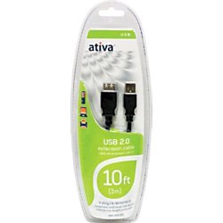 Ativa(Tm) Usb Extension Cable, 10 Ft.