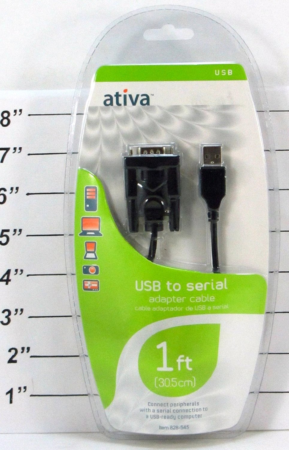 Ativa USB To Serial 1 Ft. Cable