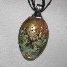 VINTAGE BUTTERFLY Spoon Pendant / Necklace   Upcycle