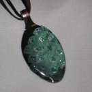PEACOCK FEATHERS Spoon Pendant / Necklace   Upcycle