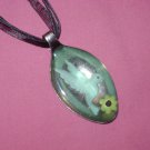 BLUE BIRD Spoon Pendant / Necklace   Upcycle