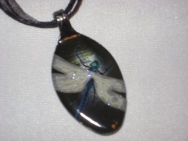 DRAGONFLY Spoon Pendant / Necklace   Upcycle