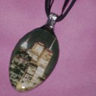 TWIN TOWERS NYC Spoon Pendant / Necklace   Upcycle