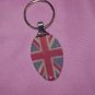UK BRITISH FLAG Spoon Pendant Keychain   Upcycle