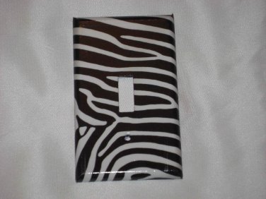 ZEBRA Single Light Switch Plate Cover
