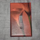 FLORAL RED TULIP Single Light Switch Plate Cover