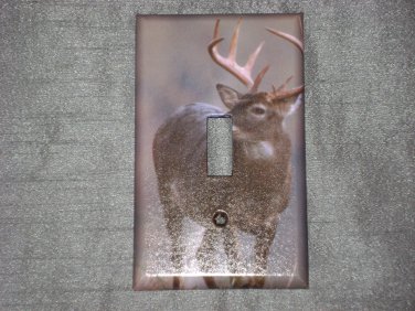 DEER HUNTING Single Light Switch Plate Cover