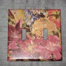 FLORAL Double Light Switch Plate Cover