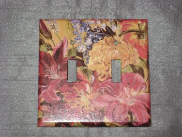 FLORAL Double Light Switch Plate Cover