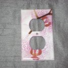 PINK ORCHID FLORAL Outlet Cover Switch Plate