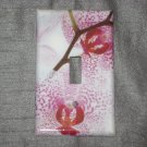 PINK ORCID FLORAL Single Light Switch Plate Cover