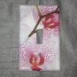 PINK ORCID FLORAL Single Light Switch Plate Cover