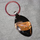 RED SPORTS CAR Spoon Pendant Keychain   Upcycle