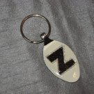 Z INITIAL MONOGRAM Spoon Pendant Keychain   Upcycle