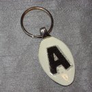 A INITIAL MONOGRAM Spoon Pendant Keychain   Upcycle