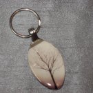 WEEPING WILLOW TREE Spoon Pendant Keychain   Upcycle