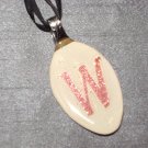 W INITIAL MONGRAM Spoon Pendant / Necklace   Upcycle