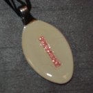 I INITIAL MONGRAM Spoon Pendant / Necklace   Upcycle