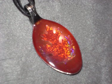 MAPLE LEAF Spoon Pendant / Necklace   Upcycle