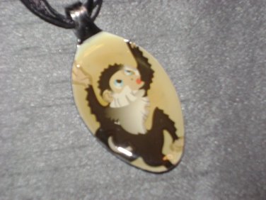MONKEY Spoon Pendant / Necklace   Upcycle