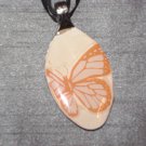 BUTTERFLY Spoon Pendant / Necklace   Upcycle