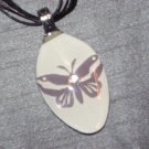 BUTTERFLY Spoon Pendant / Necklace   Upcycle