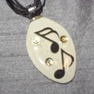 MUSIC NOTE Spoon Pendant / Necklace   Upcycle