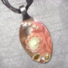 FLORAL Spoon Pendant / Necklace   Upcycle