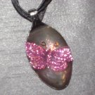 BUTTERFLY Spoon Pendant / Necklace   Upcycle