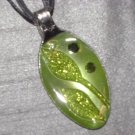 GREEN SCROLL Spoon Pendant / Necklace   Upcycle