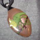 LIZARD Spoon Pendant / Necklace   Upcycle