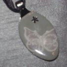 BUTTERFLY Spoon Pendant / Necklace   Upcycle